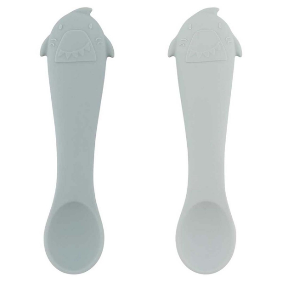 Slika Set od 2 silikonske žlice first baby mr. shark trixie®