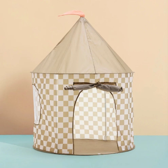 Slika Šator za igru Check khaki - Kid's Concept