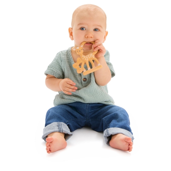 Slika Žirafa Sophie prsten za zubiće - Bambi