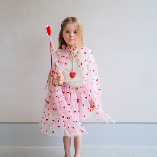 Slika Dječja suknja od tila - Srca