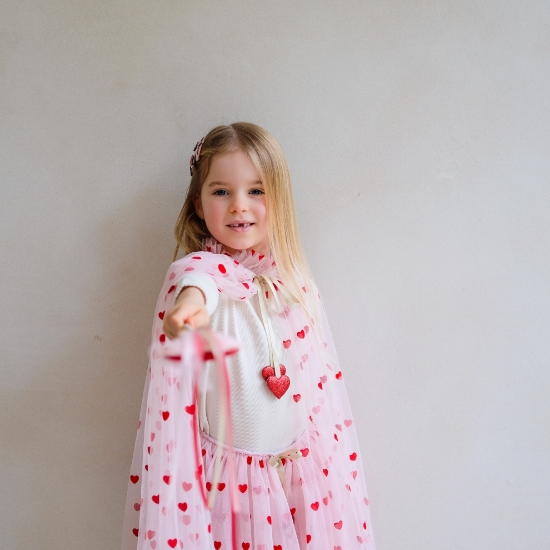 Slika Dječja suknja od tila - Srca