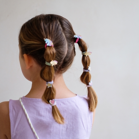 Slika Dječje gumice za kosu - Jednorog i zvjezdice