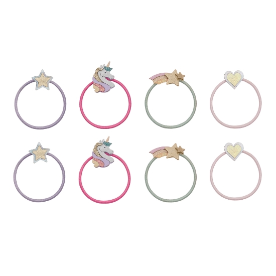 Slika Dječje gumice za kosu - Jednorog i zvjezdice