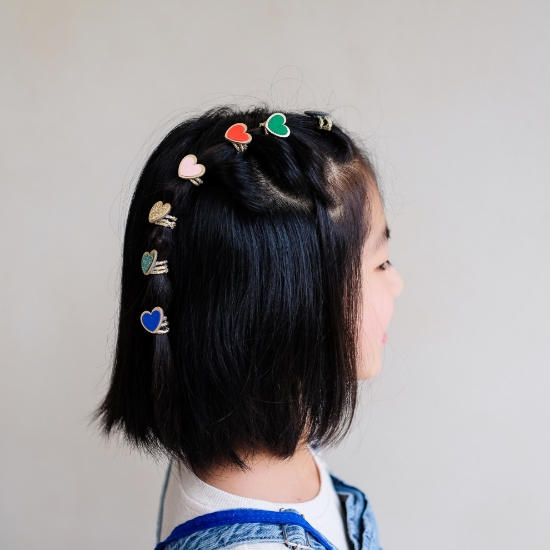 Slika Dječje gumice za kosu - Srca