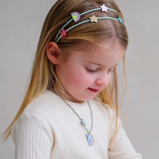 Slika Dupli rajf za kosu - Duga i zvjezdice