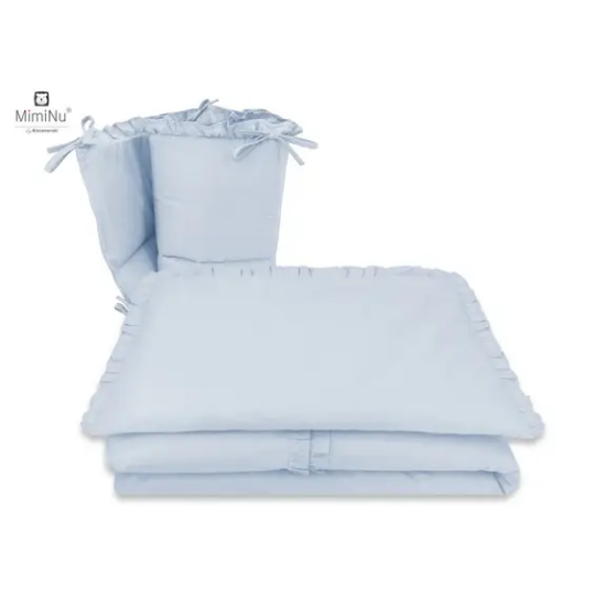 Slika Premium posteljina za dječji krevetić 3-dijelni set Royal Baby Blue - MimiNu