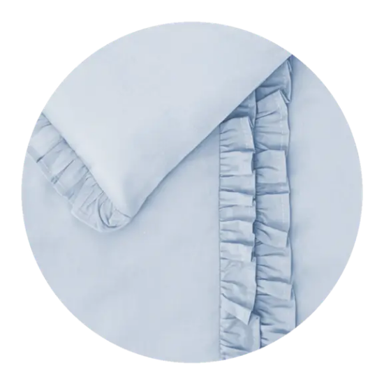 Slika Premium posteljina za dječji krevetić 3-dijelni set Royal Baby Blue - MimiNu