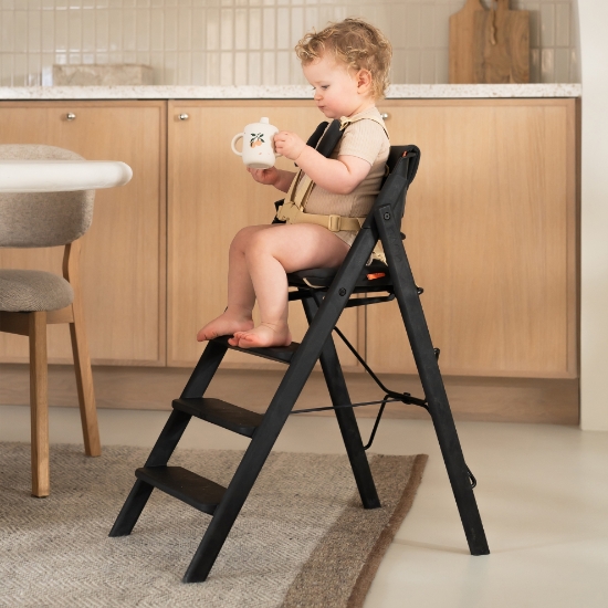 Slika Klapp Set Jastučići i Sigurnosni pojas, Charcoal Black KAOS