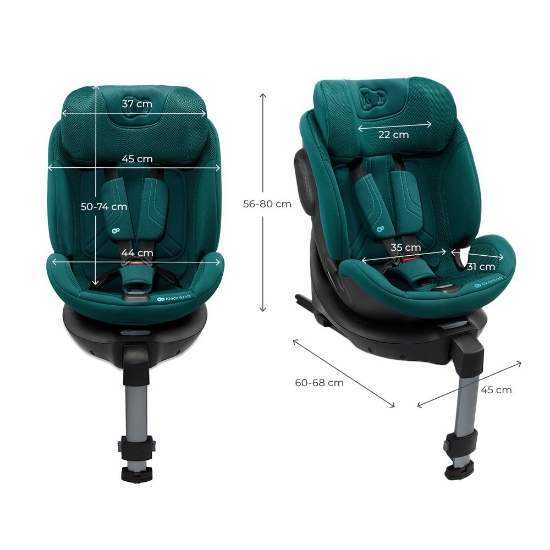 Slika Autosjedalica XRIDER 2 i-Size 0-36 kg (40-150 cm) 360, zelena Kinderkraft 