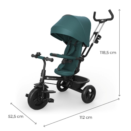 Slika Tricikl Aston 2 Plus, Green Kinderkraft 