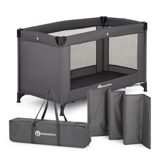 Slika Putni krevetić Koot Lite, Dark Grey PETITE&amp;MARS 