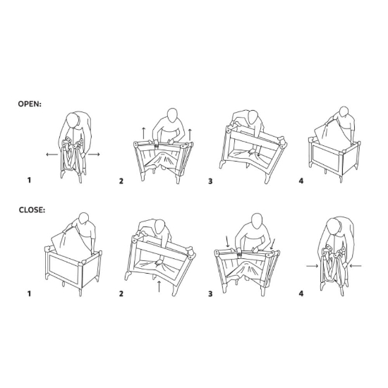 Slika Putni krevetić Koot Lite, Dark Grey PETITE&amp;MARS 