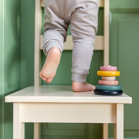 Slika Drveni prstenovi Orbit 36 m+ Cosmic Blue PETITE&amp;MARS