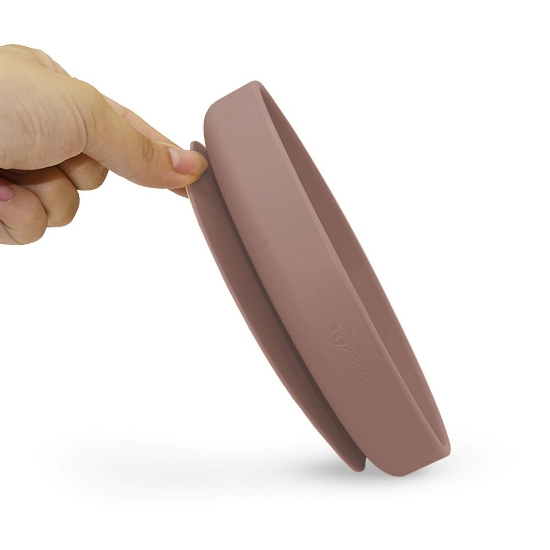 Slika Silikonski tanjur s vakuumom 6 m+ Take&amp;Match, Velvet Latte PETITE&amp;MARS 