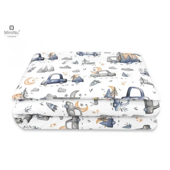 Slika Posteljina set 5 elem. Cars Plavi (za krevetić 120x60 cm) - MimiNu