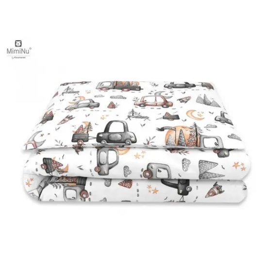 Slika Posteljina set 5 elem. Cars Sivo (za krevetić 120x60 cm) - MimiNu