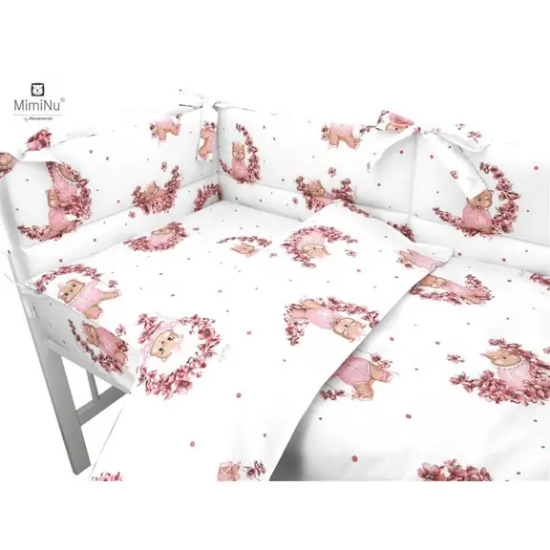 Slika Posteljina set 5 elem. Betty (za krevetić 120x60 cm) - MimiNu