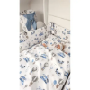 Slika Posteljina set 5 elem. Avioni plava (za krevetić 120x60 cm) - MimiNu