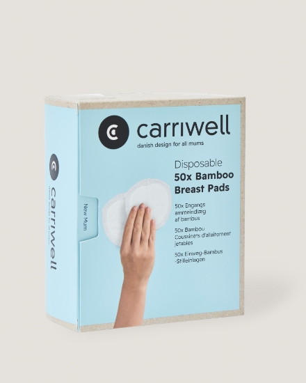 Slika Jednokratni bambus jastučići za dojilje, 50kom u paketu Carriwell 
