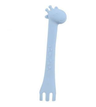 Slika Silikonska žlica za hranjene Giraffe Blue - Kikka Boo