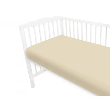 Slika Pamučna plahta s elastičnom trakom 120x60 cm - žuta - MimiNu