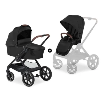 Slika Kolica Walk N care Air Set Black - Hauck