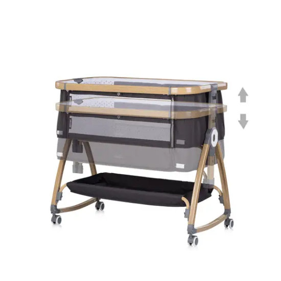 Slika Kolijevka s bočnom stranicom na spuštanje Charisma Charcoal/Wood Chipolino 