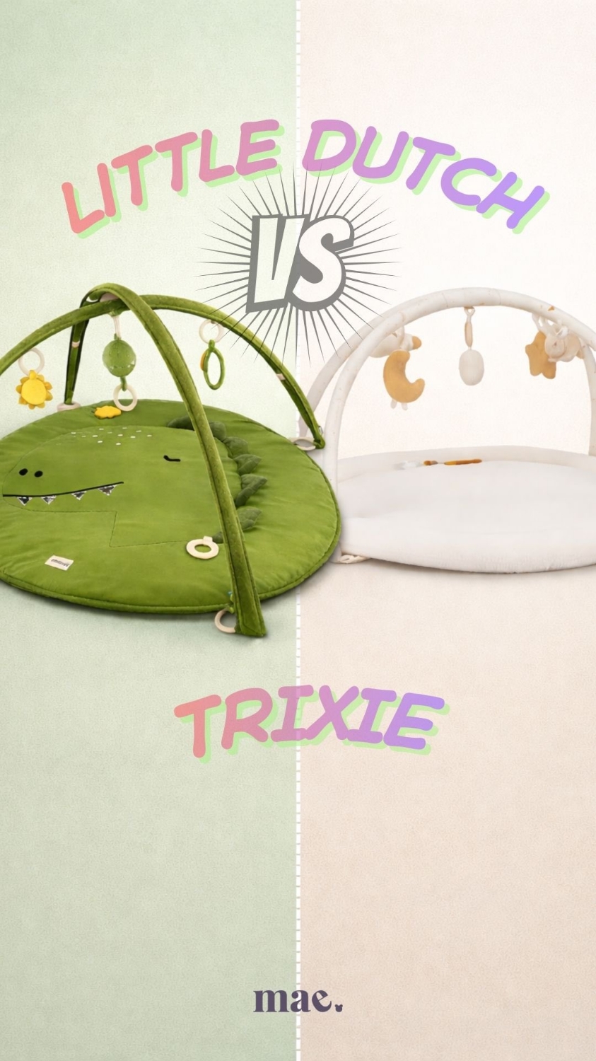 🥊 BABY GYM dvoboj!U jednom kutu – razigrani Trixie Mr. Dino 🦖U drugom – nježni Little Dutch Naturals 🌿Dva premium baby gym modela koji aktivne podloge podižu na potpuno novu razinu.Vrhunski materijali, savršena mekoća, pažljivo osmišljeni det...