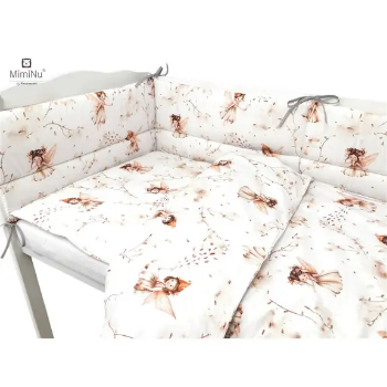 Slika Posteljina set 5 elem. Vila Bež (za krevetić 120x60 cm) - MimiNu