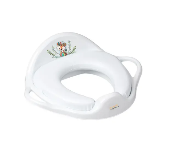 Slika Mekana sjedalica za wc WILD & FREE white - LITTLE FOX - Tega Baby