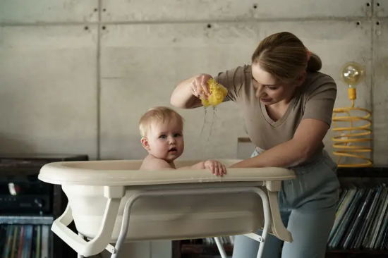 Slika Sklopiva kadica Natural Linen - Tega Baby