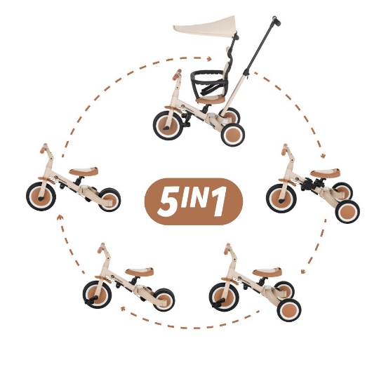 Slika Tricikl Turbo Plus 5 u 1, Desert Sand PETITE&amp;MARS