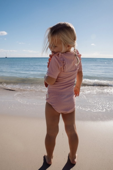 Slika Pelena za plivanje - kupaći kostim Dreamy Pink Rose 86/92 - Little Dutch