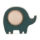 Silikonska pop up grickalica za zube Elephant Edwin 6 m+, Misty Green PETITE&amp;MARS 