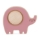Silikonska pop up grickalica za zube Elephant Edwin 6 m+, Dusty Rose PETITE&amp;MARS 