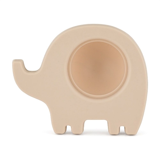 Slika Silikonska pop up grickalica za zube Elephant Edwin 6 m+, Dusty Rose PETITE&amp;MARS 