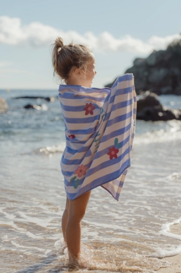 Slika Ručnik za plažu Dreamy Purple Stripe - Little Dutch