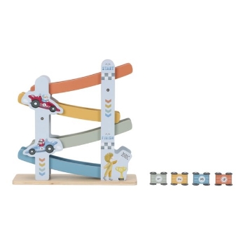 Slika Drvena staza za autiće Blue - Little Dutch