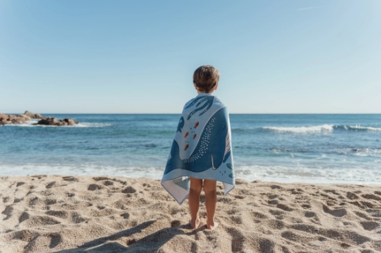 Slika Ručnik za plažu Ocean World Blue - Little Dutch