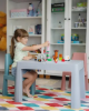 Slika Set dječjeg namještaja (stol, 2 stolice) Teggi Multifun Grey/Pink - Tega Baby