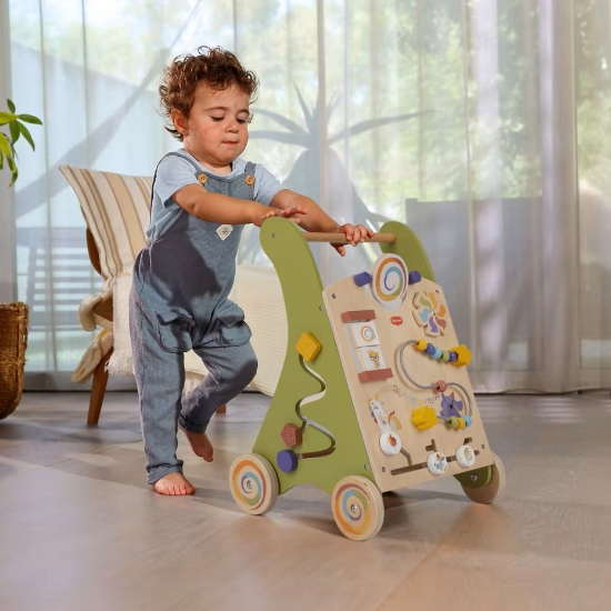 Slika Drvena hodalica / guralica Activity Walk Behind Born To Party Tiny Love 