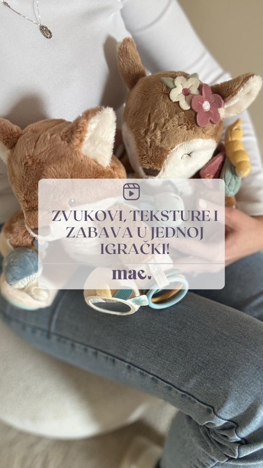 Sati zabave i istraživanja uz Little Dutch aktivnostne srnice i lisice su zagarantirani ✨ Savršene interaktivne igračke za bebe koje potiču finu motoriku, koncentraciju i kreativnost.Tko bi rekao da učenje može biti ovako zabavno? 😍Roza srnica ili p...