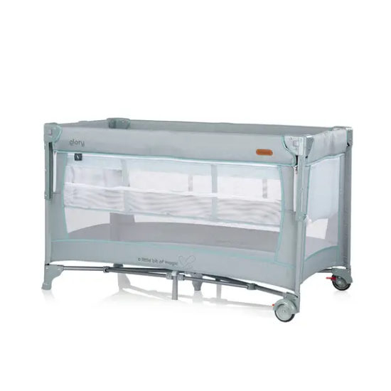 Slika Putni krevetić s bočnom stranicom i sklapanjem jednom rukom Glory Basil Chipolino 