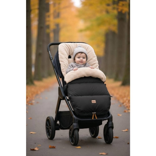 Slika Footmuff Kinley zimska vreća za kolica, Teddy black Fillikid 