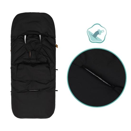 Slika Footmuff Kinley zimska vreća za kolica, Teddy black Fillikid 