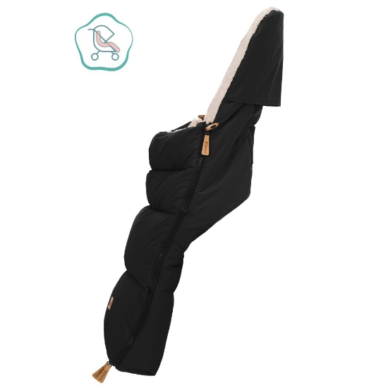 Slika Footmuff Kinley zimska vreća za kolica, Teddy black Fillikid 