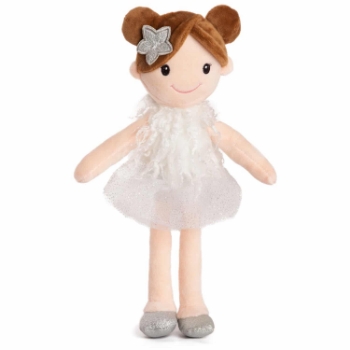 Slika Plišana igračka Lutka u haljini 32 cm - Bijela Amek 