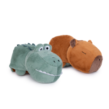 Slika Plišana igračka reverzibilna 28 cm - Capybara/Krokodil Amek 