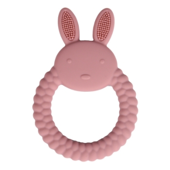 Slika Silikonska grickalica Zec - Dark Pink Amek