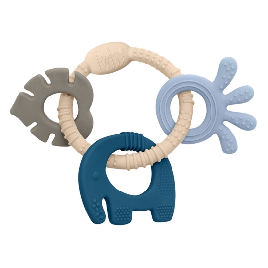 Slika Silikonska grickalica 4 kom - Zelena/Plava/Siva Amek 